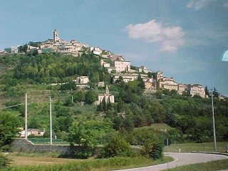 Nearby Fortress. Assisi & The Basilica Of  St. Francis, Italy, Europe. Travels & Tours, Pictures, Photos, & Information.