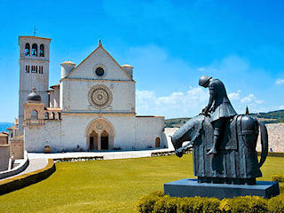 Basilica Of  St. Francis. Assisi, Italy, Europe. Travels & Tours, Pictures, Photos, & Information.