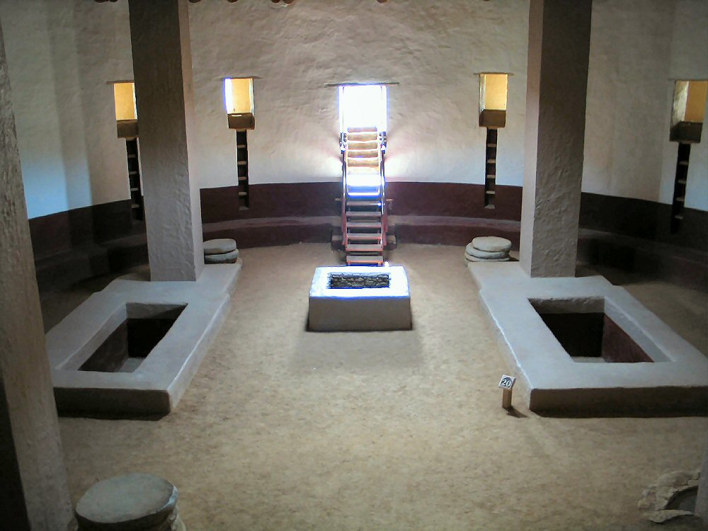 Inside Great Kiva Aztec Ruins, Aztec Ruins National Monument, New Mexico. Hikes, Travels, & Tours. Photos, Pictures, Images, & Reviews.