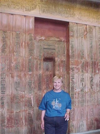 Audrey DeLange At The Egyptian Tomb. British Museum, London,  England, Europe. Travels & Tours, Pictures, Photos, & Information.