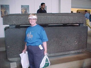 Audrey DeLange At The Egyptian Sarcophagus. British Museum, London,  England, Europe. Travels & Tours, Pictures, Photos, & Information.