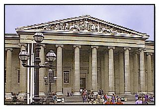 British Museum Entrance. British Museum, London,  England, Europe. Travels & Tours, Pictures, Photos, & Information.