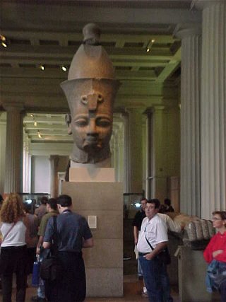 George DeLange At The Egyptian Statue. British Museum, London,  England, Europe. Travels & Tours, Pictures, Photos, & Information.