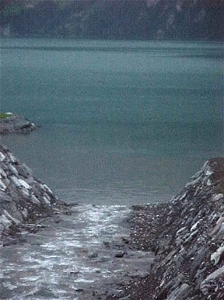 Sisikon Stream Entering Lake Lucerne