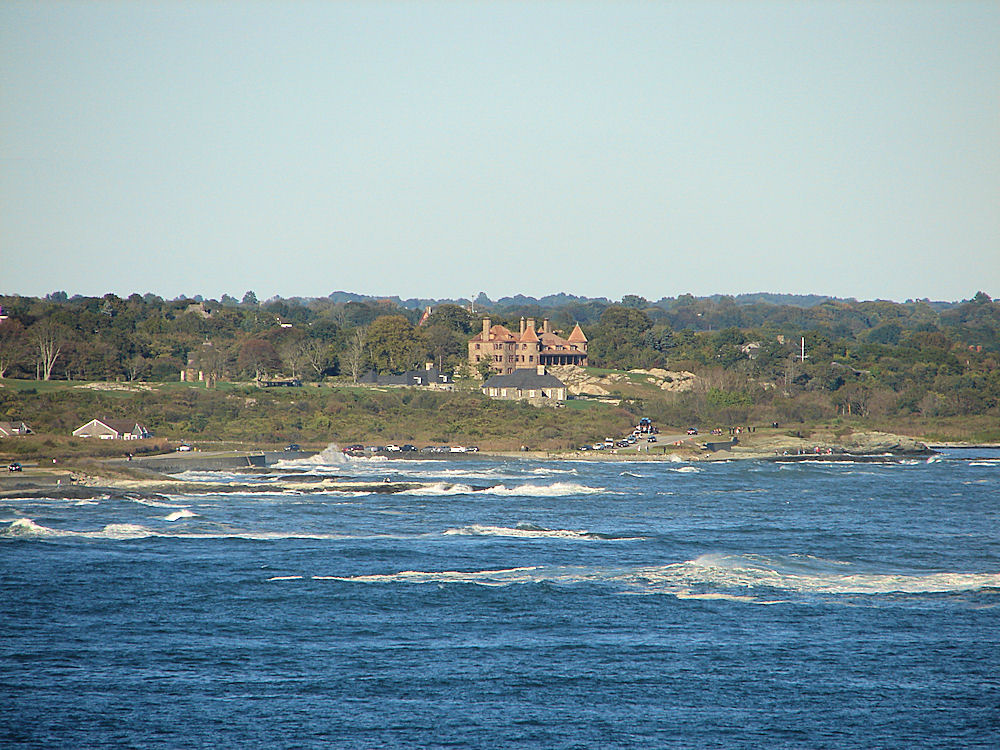 View Of 'Indian Spring' The Busk Residence. On Ocean Avenue Newport, Rhode Island, United States. Travel, Tours Photos, Pictures, Information, & Reviews.