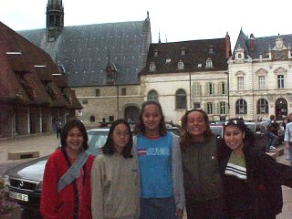 Irena, Our Guide Joined The Girls. Nice Italy To Lyon France, Travels & Tours Pictures, Photos, & Information.