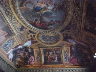 Ceiling Paintings. Versailles Palace, Paris, France. Travels & Tours Pictures, Photos, & Information.