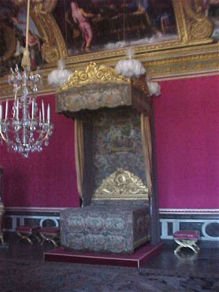 Kings Bed Room. Versailles Palace, Paris, France. Travels & Tours Pictures, Photos, & Information.