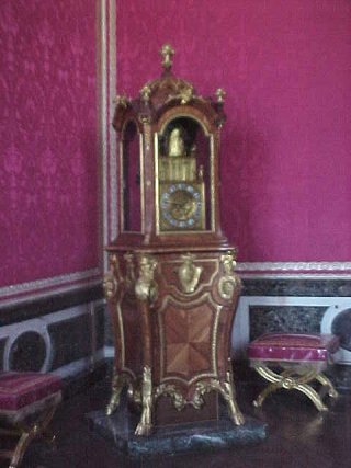 Royal Clock In The Bed Room. Versailles Palace, Paris, France. Travels & Tours Pictures, Photos, & Information.