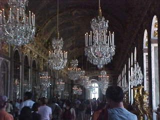 Great Hall Of Mirrors. Versailles Palace, Paris, France. Travels & Tours Pictures, Photos, & Information.