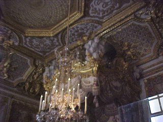 Queens Bed Canopy. Versailles Palace, Paris, France. Travels & Tours Pictures, Photos, & Information.