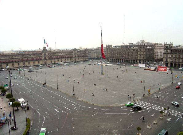 The Constitution Square Plaza de la Constitución El Zócalo Of Mexico City 