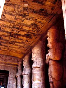 Eight Osiris Pillars. Abu Simbel Egypt Ruins Travels And Tours Photos, Pictures, Images, Descriptions, Information, & Reviews.