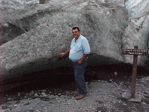 George DeLange At Exit Glacier. Alaska Travels & Tours Pictures, Photos, Images, & Reviews.