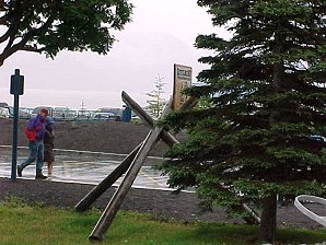 Iditarod Trail Marker. Seward Alaska. Travels & Tours Pictures, Photos, Images, & Reviews.