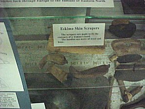 Seward Museum Display Eskimo Skin Scraper. Seward Alaska. Travels & Tours Pictures, Photos, Images, & Reviews.