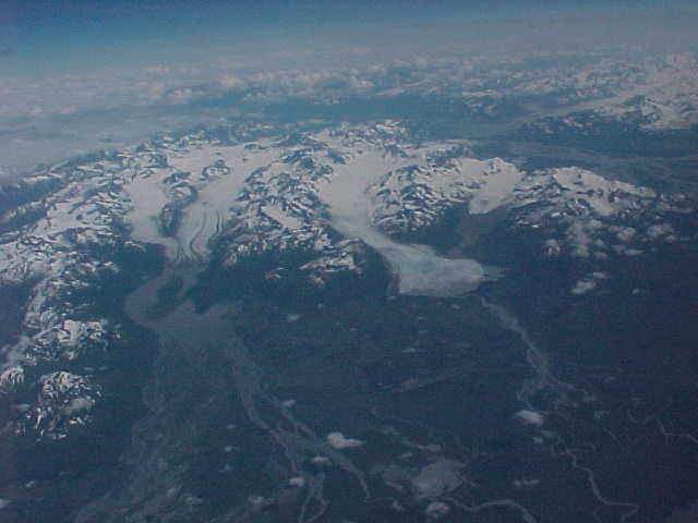 Air Flight Scenery From Seattle, Washington To Anchorage, Alaska. Travels & Tours, Pictures, Photos, Images, & Reviews.