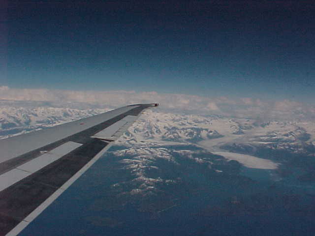 Air Flight Scenery From Seattle, Washington To Anchorage, Alaska. Travels & Tours, Pictures, Photos, Images, & Reviews.