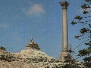 Pompey's Pillar. Alexandria Egypt. Travels & Tours. Pictures, Photos, Images, Descriptions, Information, & Reviews.