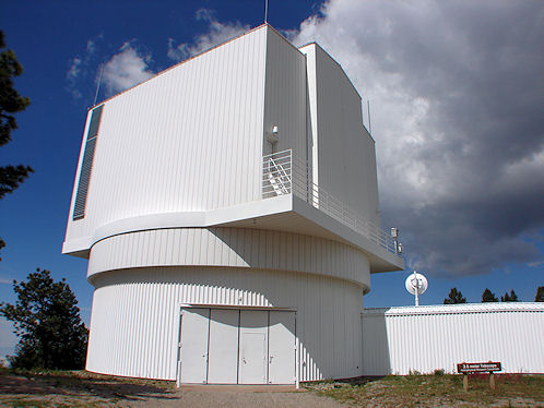 3.5 Meter Telescope Dome. Apache Point Observatory (APO). Sacramento Mountains, Near Sunspot, In New Mexico. Hikes, Travels, & Tours. Photos, Pictures, Images,& Reviews.