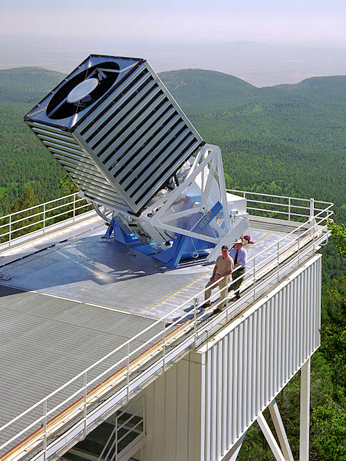 SDSS Telescope. Apache Point Observatory (APO). . Sacramento Mountains, Near Sunspot, In New Mexico. Hikes, Travels, & Tours. Photos, Pictures, Images, & Reviews.