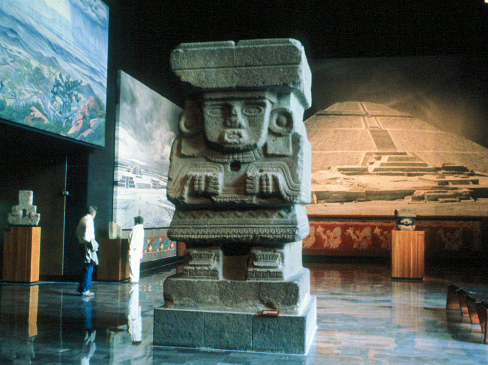 Chalchiuhticue, Water Goddess. Teotihuacn, Mexico. National Museum of Anthropology and History or Museo Nacional de Antropologa e Historia or Museo de Antropologa In Mexico City D.F. Mexico Travel & Tour Pictures, Photos, Images, & Reviews.