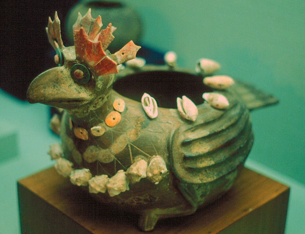 The 'Crazy Hen' or  'La Gallina Loca' From Teotihuacn, Mexico. National Museum of Anthropology and History or Museo Nacional de Antropologa e Historia or Museo de Antropologa In Mexico City D.F. Mexico Travel & Tour Pictures, Photos, Images, & Reviews.