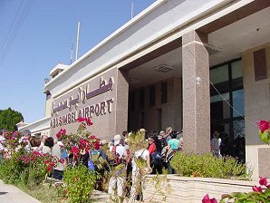Leaving Abu Simbel Airport Security To Cairo. Egypt Air Travel. Travels & Tours. Pictures, Photos, Images, Descriptions, Information, & Reviews.