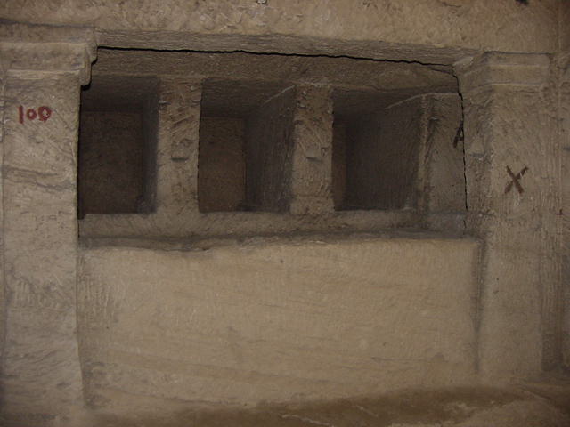 Burial Chambers. Catacombs Or ( Kom es-Shogafa ), Alexandria, Egypt. Travels & Tours. Pictures, Photos, Images, Descriptions, Information, & Reviews.