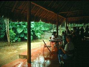 Audrey DeLange At 'The 'Sacred Well,' or 'Well Of Sacrifice,' Cenote of Chichen Itza. After A Rain. Chichen Itza Archaeological Ruins. Yucatan Peninsula, Yucatn, Mexico. Travel & Tour Pictures, Photos, Information, Images, & Reviews.