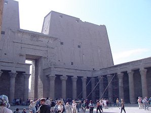 Temple Of Edfu, Egypt. Travels & Tours Pictures, Photos, Images, Information, & Reviews.