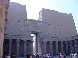 Temple Of Edfu, Egypt. Travels & Tours Pictures, Photos, Images, Information, & Reviews.
