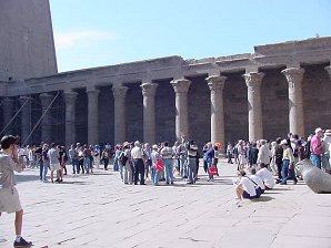 Temple Of Edfu, Egypt. Travels & Tours Pictures, Photos, Images, Information, & Reviews.