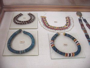 Necklaces. The Egyptian Museum. Cairo Egypt. Travels & Tours. Pictures, Photos, Images, Descriptions, Information, & Reviews.