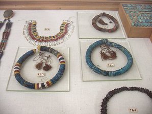 Necklaces. The Egyptian Museum. Cairo Egypt. Travels & Tours. Pictures, Photos, Images, Descriptions, Information, & Reviews.