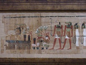 Papyrus Scrolls. Egyptian Museum. Cairo, Egypt. Travels & Tours. Pictures, Photos, Images, Descriptions, Information, & Reviews.