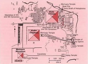 Plan Of Giza. Near Cairo, Giza, Egypt. Travels & Tours. Photos, Pictures, & Information.
