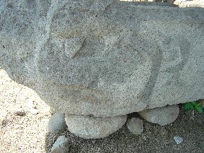 Upside Down Serpent Head. Group F. Izapa Olmec & Mayan Archaeological Ruins Near Tapachula, Chiapas, Mexico. Travel & Tour Pictures, Photos, Information, Images, & Reviews.