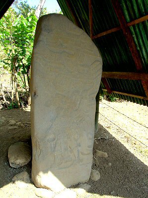 Stele 4.  Izapa Olmec & Mayan Archaeological Ruins. Group 'A'. Near Tapachula, Chiapas, Mexico. Travel & Tour Pictures, Photos, Information, Images, & Reviews.