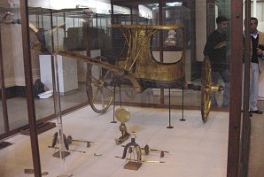 Tuts' Chariot. Pharaoh King Tut  Ankh Amun (Tutankhamun), Travels, Tours, Pictures, Photos, Images, Description, Information, & Reviews.