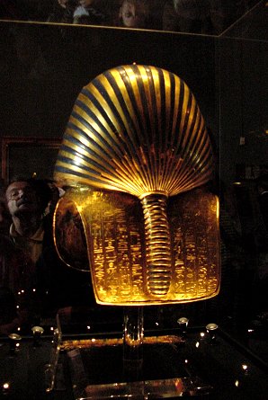 Funeral Mask Found Covering Pharaoh King Tut  Ankh Amun (Tutankhamun), Egypt. Photos, Pictures, Images, Description, Information, & Reviews.