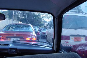 Cairo Auto Traffic. Modern Day Cairo, Egypt. Travels & Tours. Pictures, Photos, Images, Descriptions, Information, & Reviews.