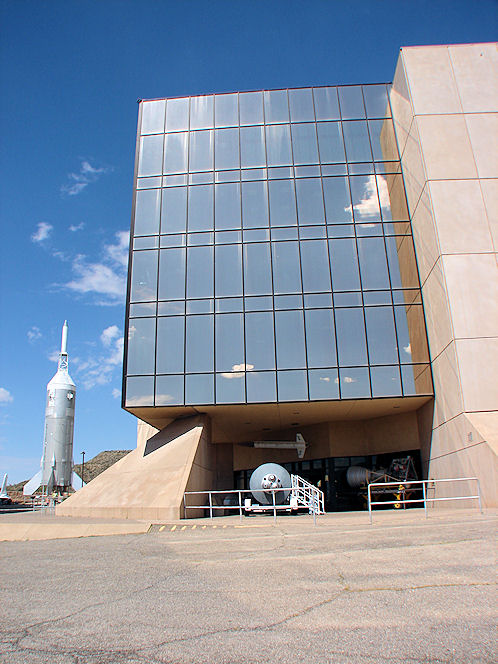 Entrance. New Mexico Museum of  Space History. Alamogordo, New Mexico.Hikes, Travels, & Tours. Photos, Pictures, Images,& Reviews.
