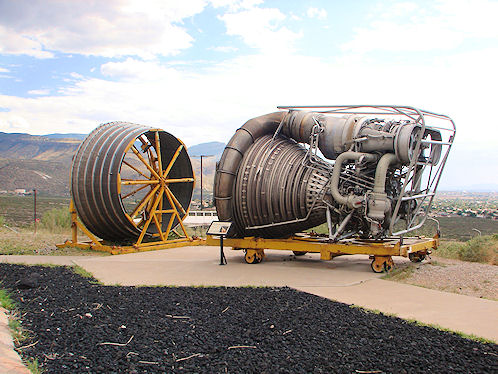 F 1 Rocket Engine. New Mexico Museum of  Space History. Alamogordo, New Mexico.Hikes, Travels, & Tours. Photos, Pictures, Images, & Reviews.