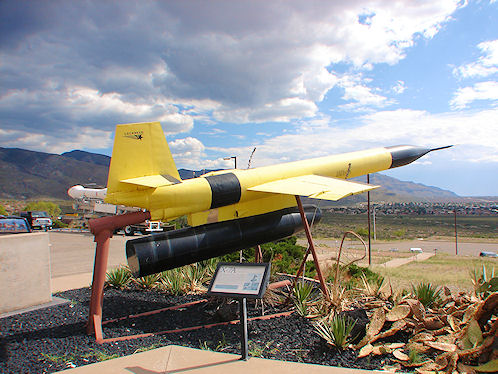 X-7A Missile. New Mexico Museum of  Space History. Alamogordo, New Mexico.Hikes, Travels, & Tours. Photos, Pictures, Images, & Reviews.