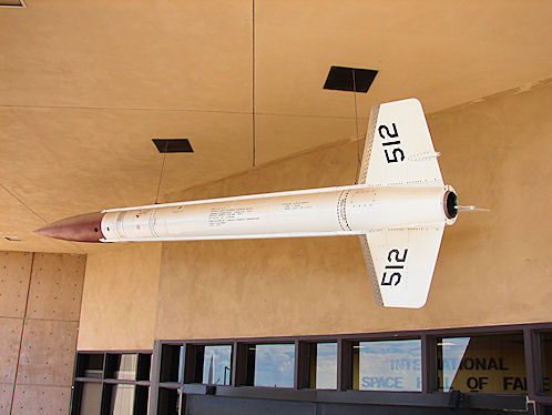 X-8-C Aerobee Missile. New Mexico Museum of  Space History. Alamogordo, New Mexico.Hikes, Travels, & Tours. Photos, Pictures, Images,& Reviews.