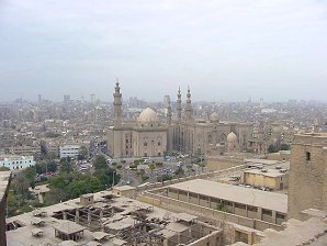 Sultan Hassan Medersa, Ar-Rifa'i Mosque, Ancient Old Cairo, Egypt. Travel & Tour Pictures, Photos, Images, Descriptions, Information, & Reviews.