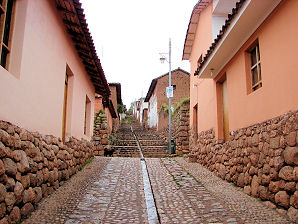 Chinchero Street. Chincheros or Chinchero & Ollantaytambo. Peru. Travels And Tours Photos, Pictures, Images, & Reviews.