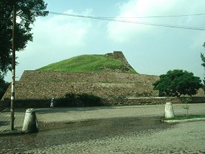 Double Stairway. Tenayuca Archaeological Ruins Pyramids in San Bartolo Tenayuca, Tlalnepantla de Baz, Mexico. Travel & Tour Pictures, Photos, Information, Images, & Reviews.
