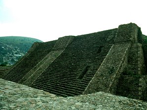 Double Stairway. Tenayuca Archaeological Ruins Pyramids in San Bartolo Tenayuca, Tlalnepantla de Baz, Mexico. Travel & Tour Pictures, Photos, Information, Images, & Reviews.